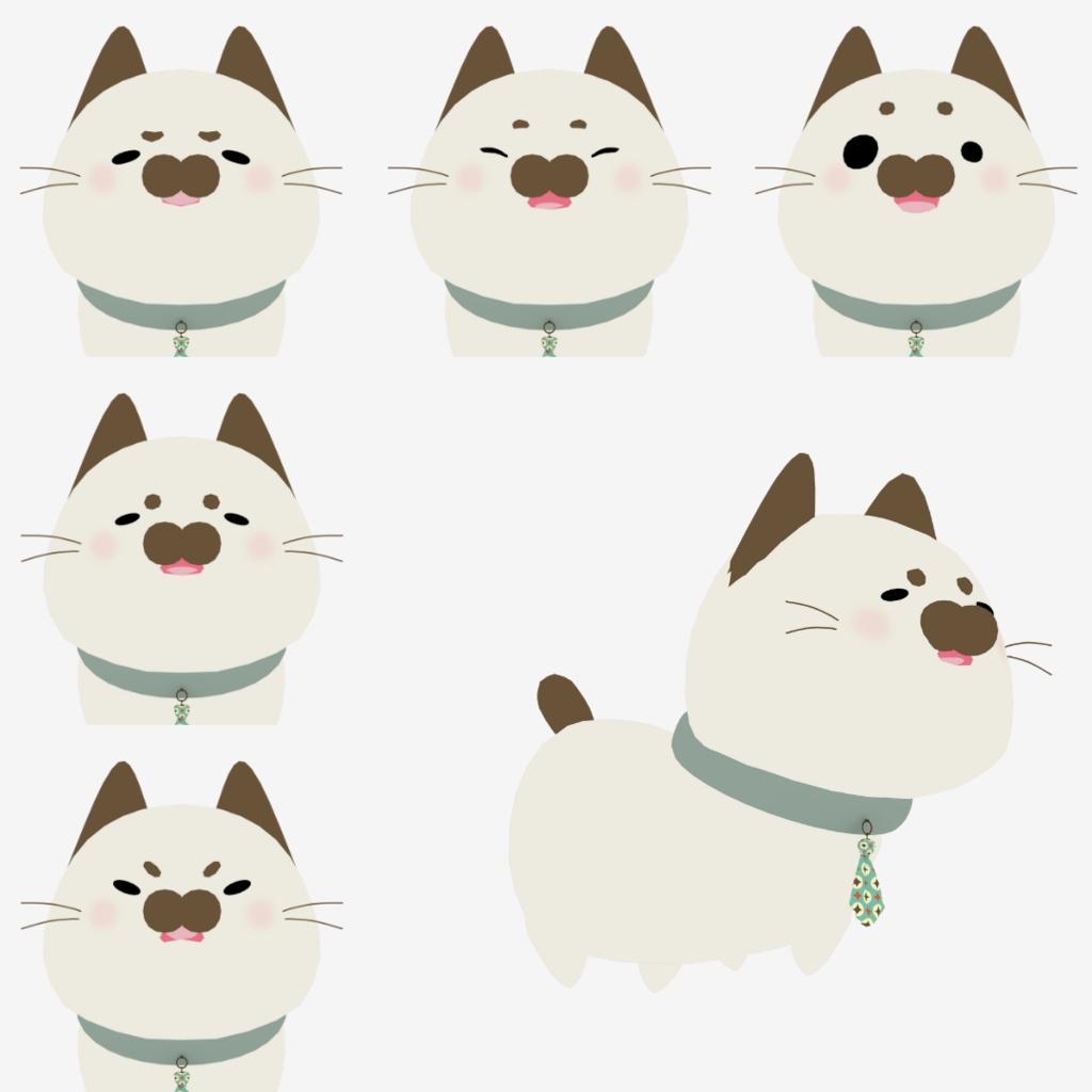 【オリジナル3Dモデル】ねこ