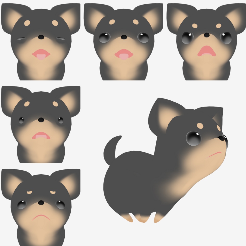 【オリジナル3Dモデル】チワワ