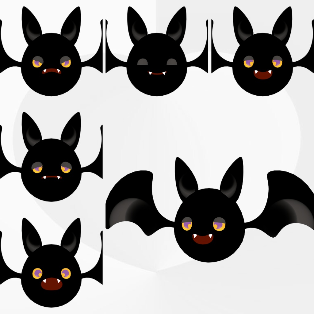 【VRM/cluster対応】こうもり