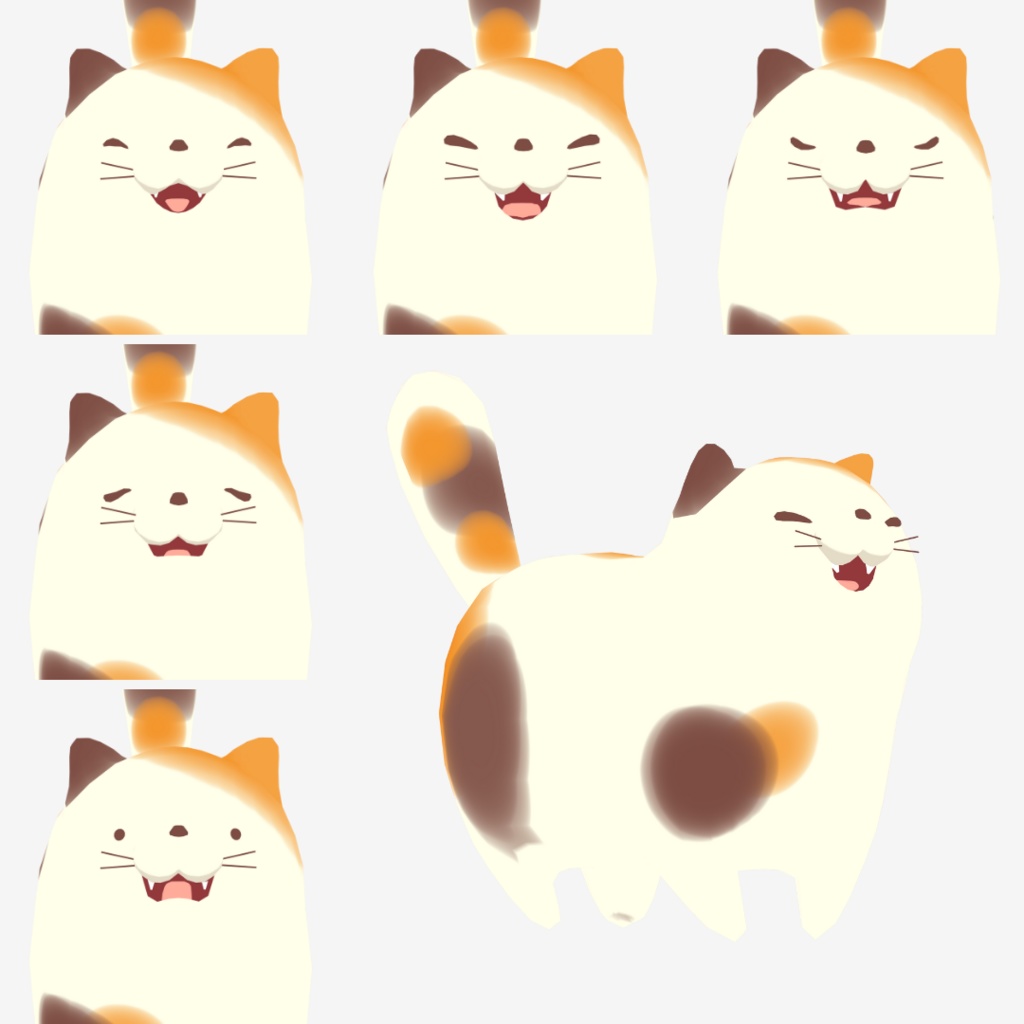 【オリジナル3Dモデル】ねこ