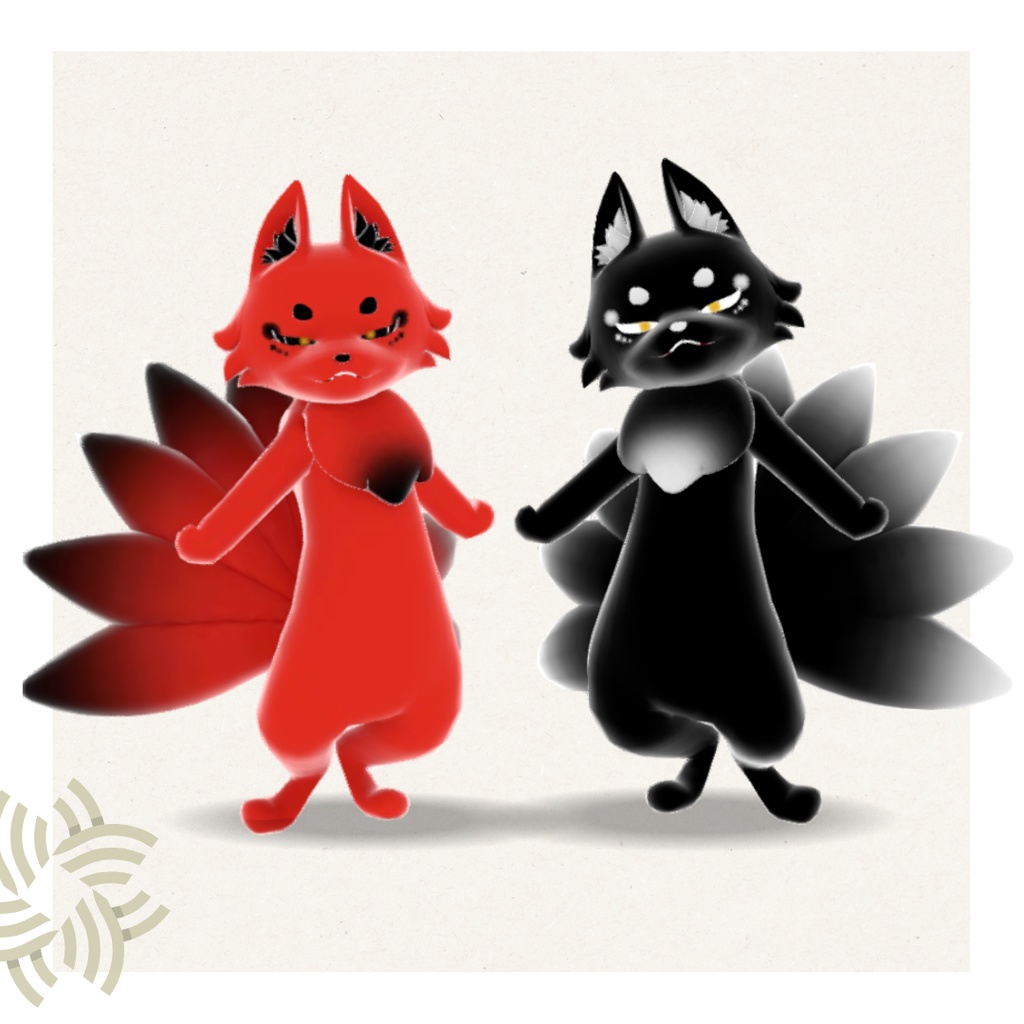 【VRChat想定】九尾の狐【Cluster対応】