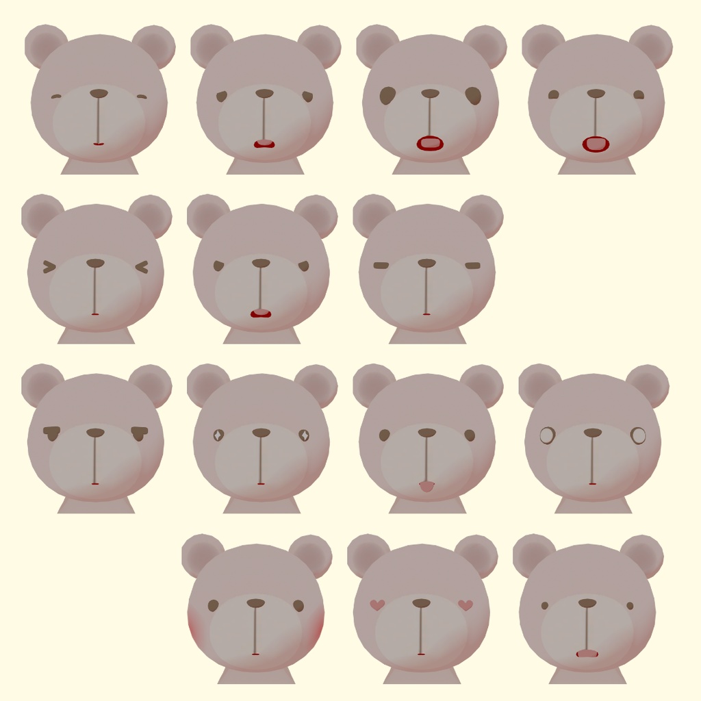 【VRChat想定】おむつくま【Cluster対応】