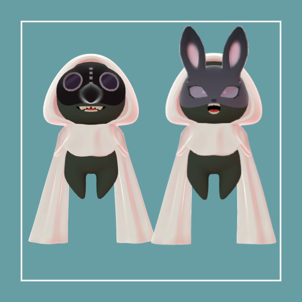 【VRChat想定】ケープマスク【Cluster対応】