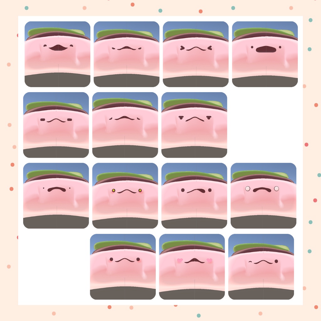 【VRChat想定】スイーツマンタ【Cluster対応】