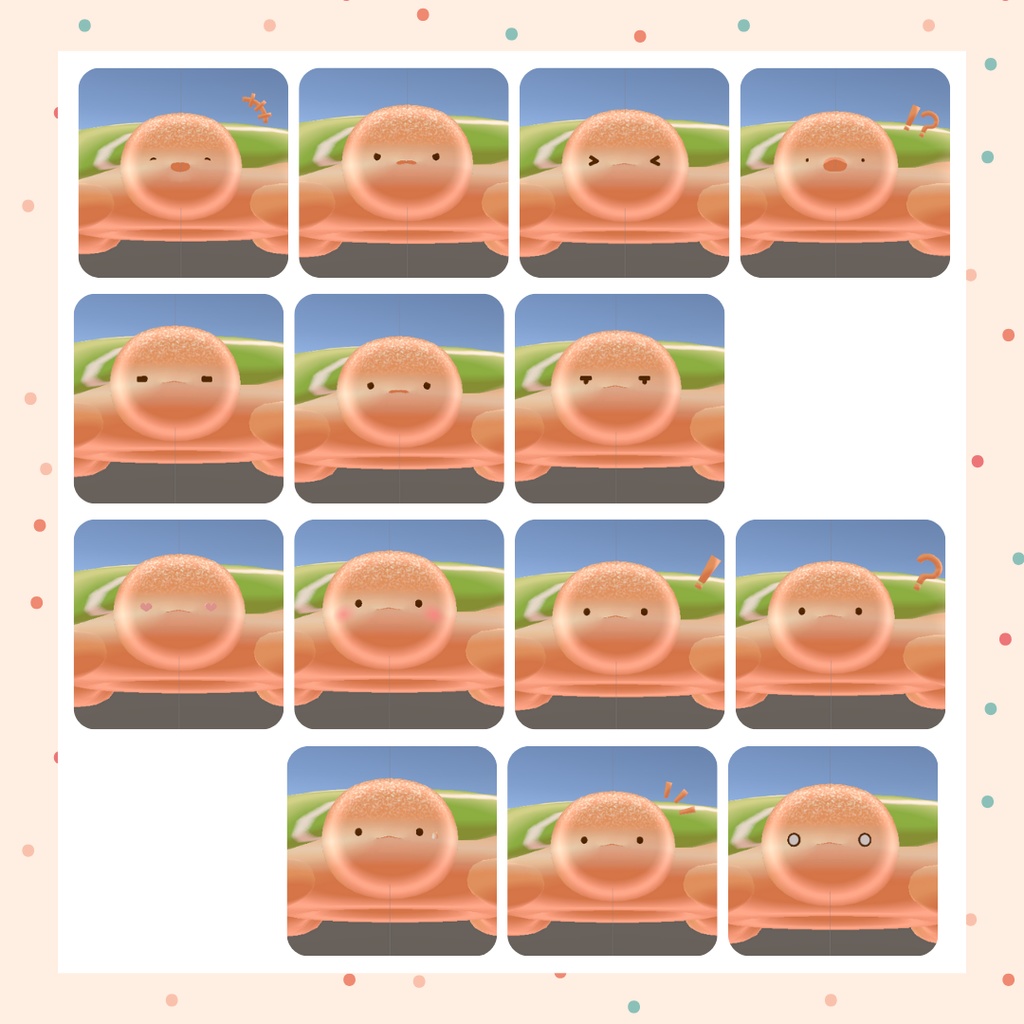 オリジナル3Dモデル「ドーナツ亀」