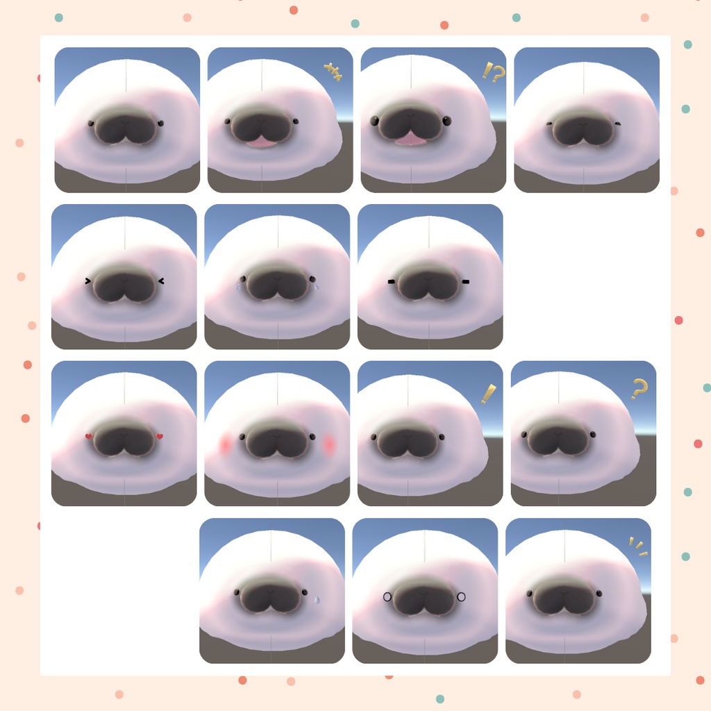 オリジナル3Dモデル「アザラシ」