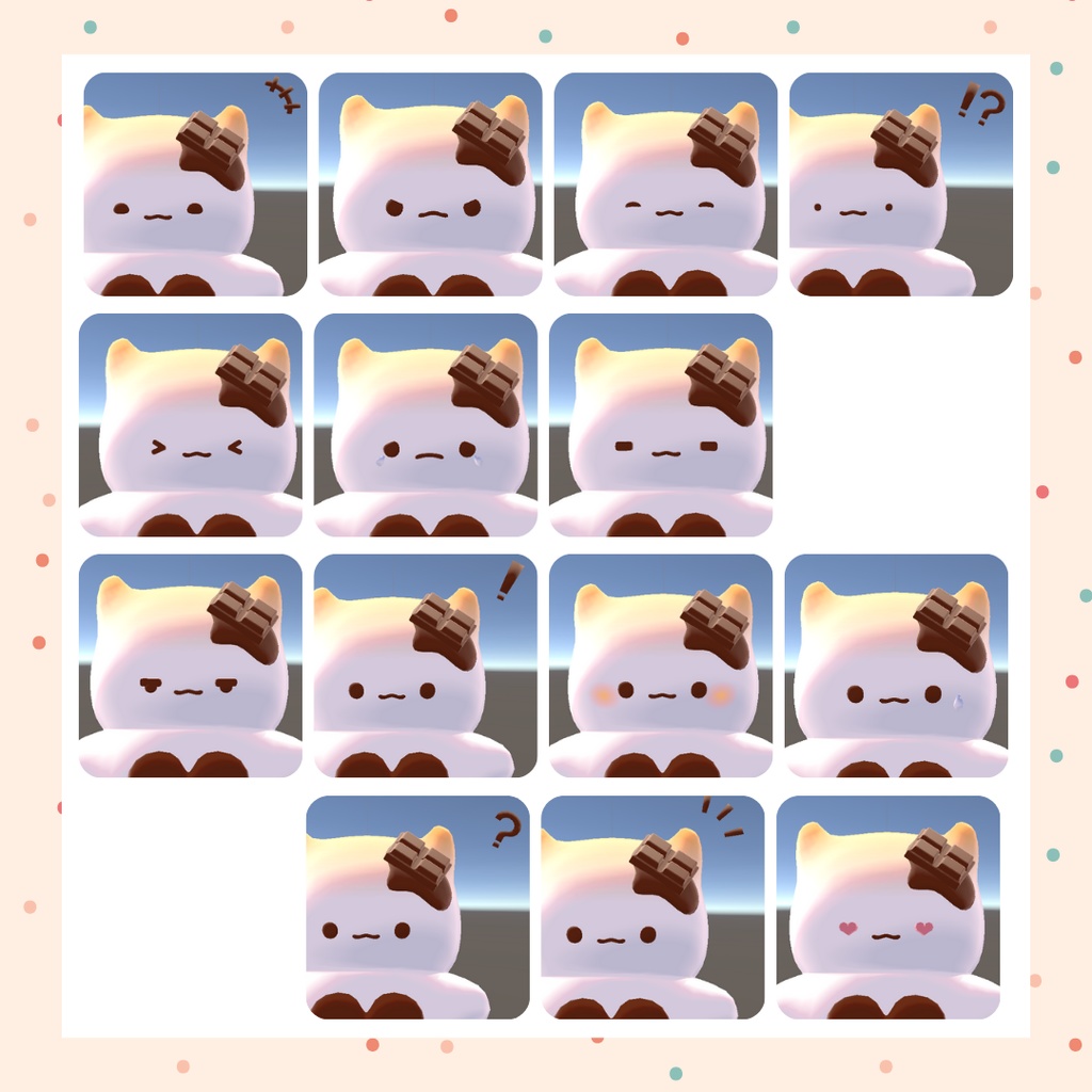 オリジナル3Dモデル「ましゅまろクリオネ」