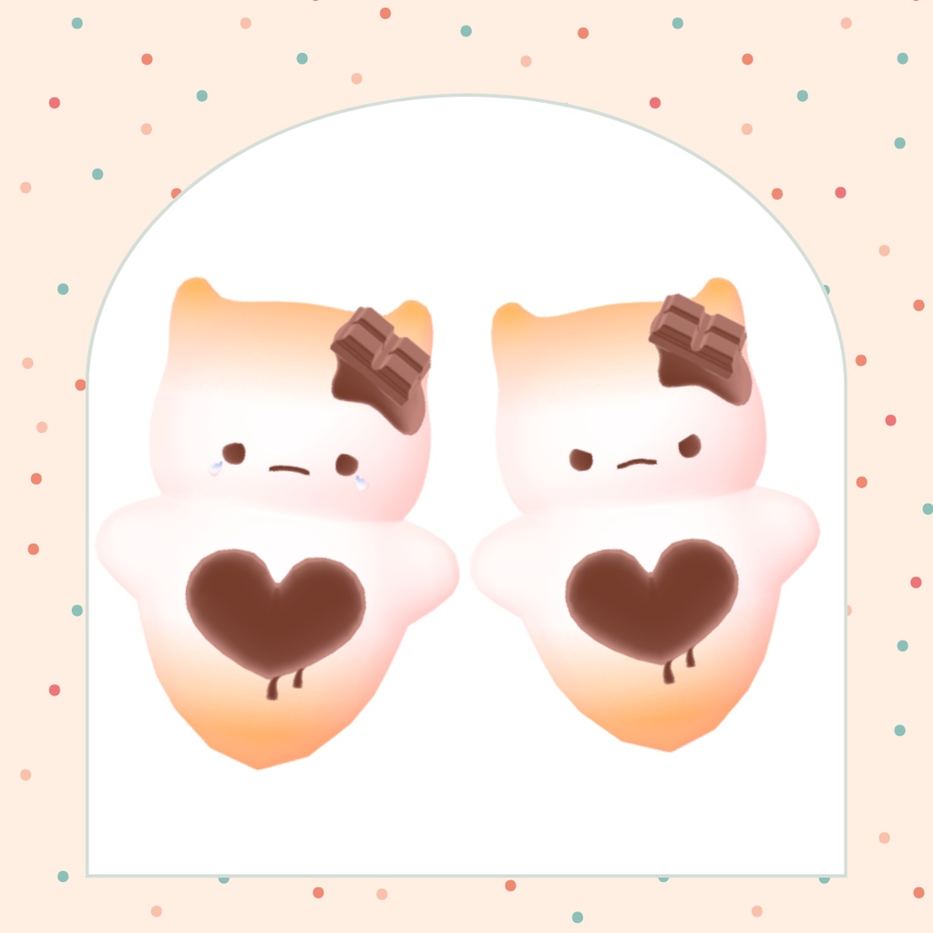 オリジナル3Dモデル「ましゅまろクリオネ」