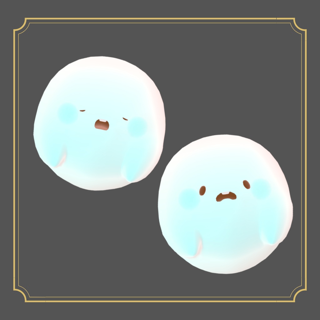 オリジナル3Dモデル「おばけ」