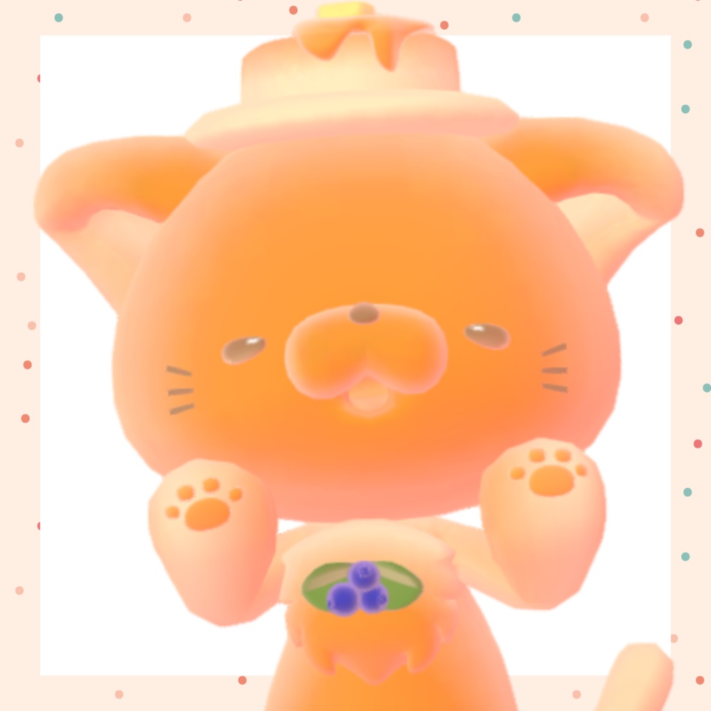 オリジナル3Dモデル「ねこぱん」