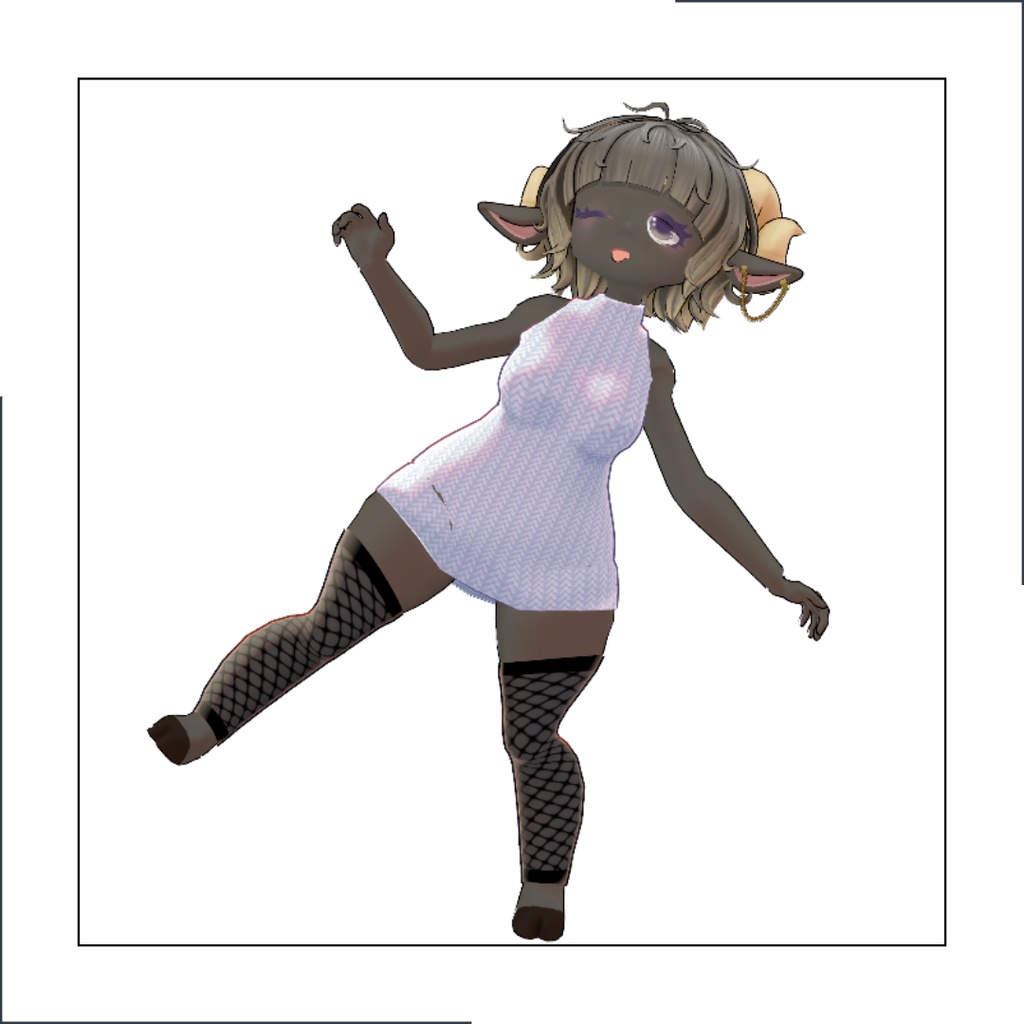 オリジナル3Dモデル「Hitsuji」