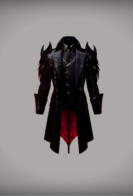 Gothic-style formal coat โ FBX For Avart of Unity/Blender/VRChat