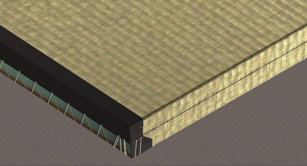 畳屋監修の本格的な江戸間_畳3Dモデルデータ