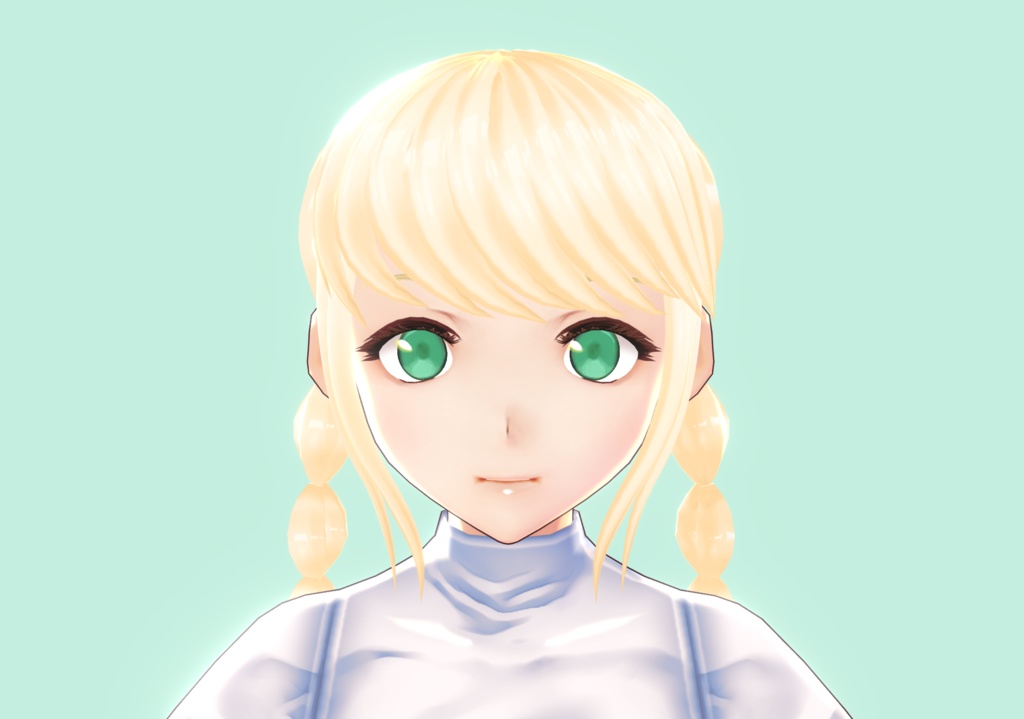 VROID rigged braided hair preset!