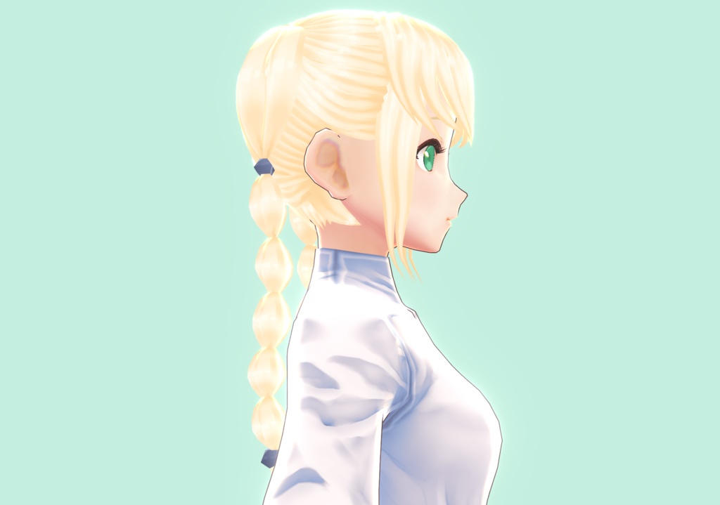 VROID rigged braided hair preset!