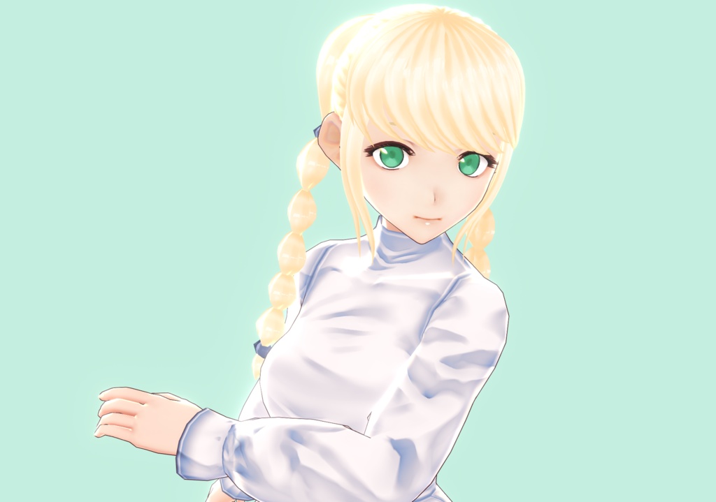 VROID rigged braided hair preset!