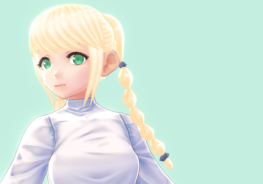 VROID rigged braided hair preset!