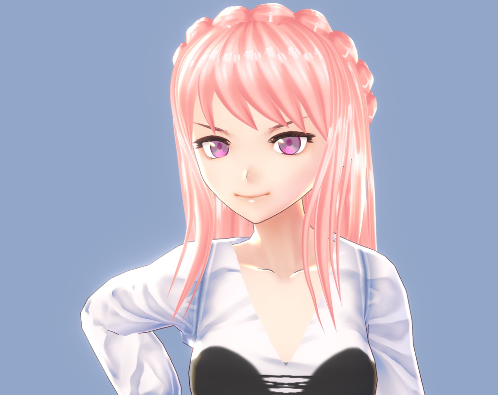 VROID long braided hair preset!