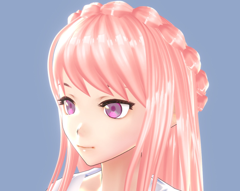 VROID long braided hair preset!