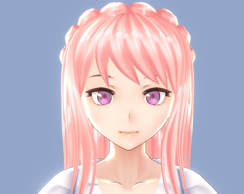 VROID long braided hair preset!