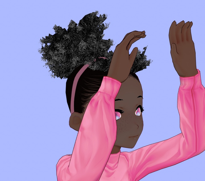 Vroid Afro Bun Preset!