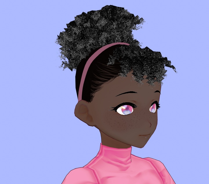 Vroid Afro Bun Preset!