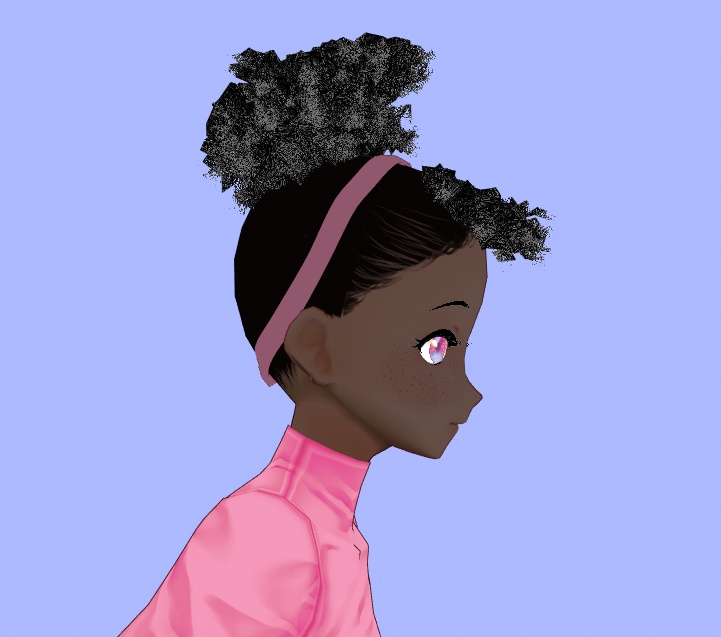 Vroid Afro Bun Preset!