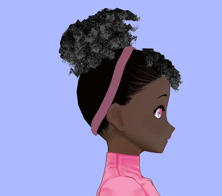 Vroid Afro Bun Preset!