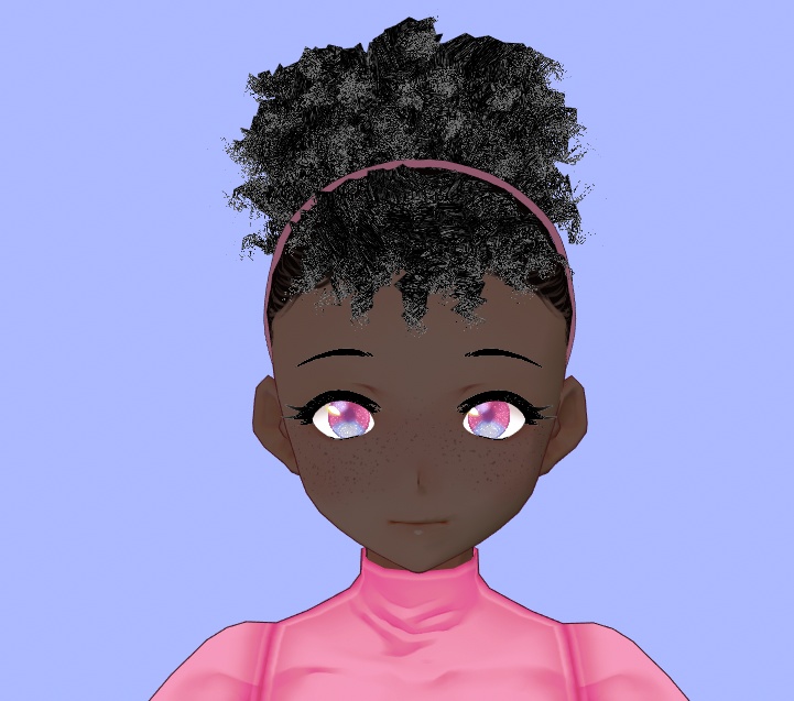 Vroid Afro Bun Preset!