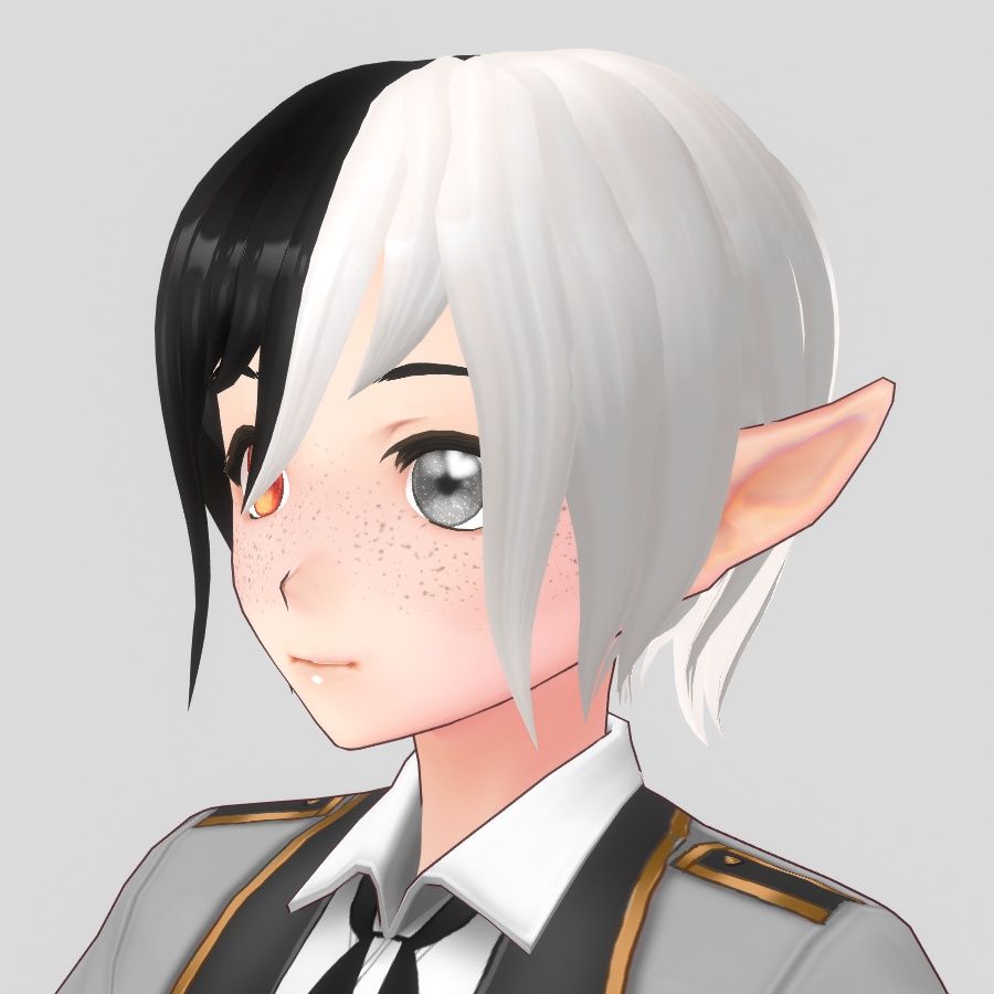 VROID short split-tone hair!