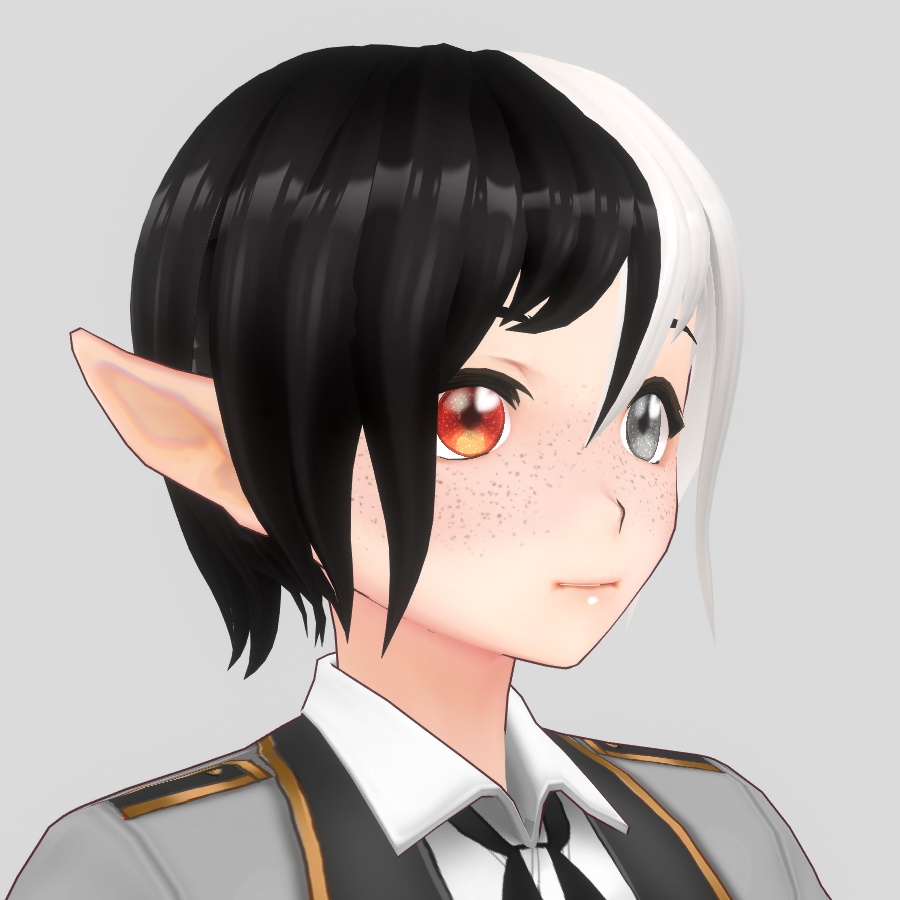 VROID short split-tone hair!