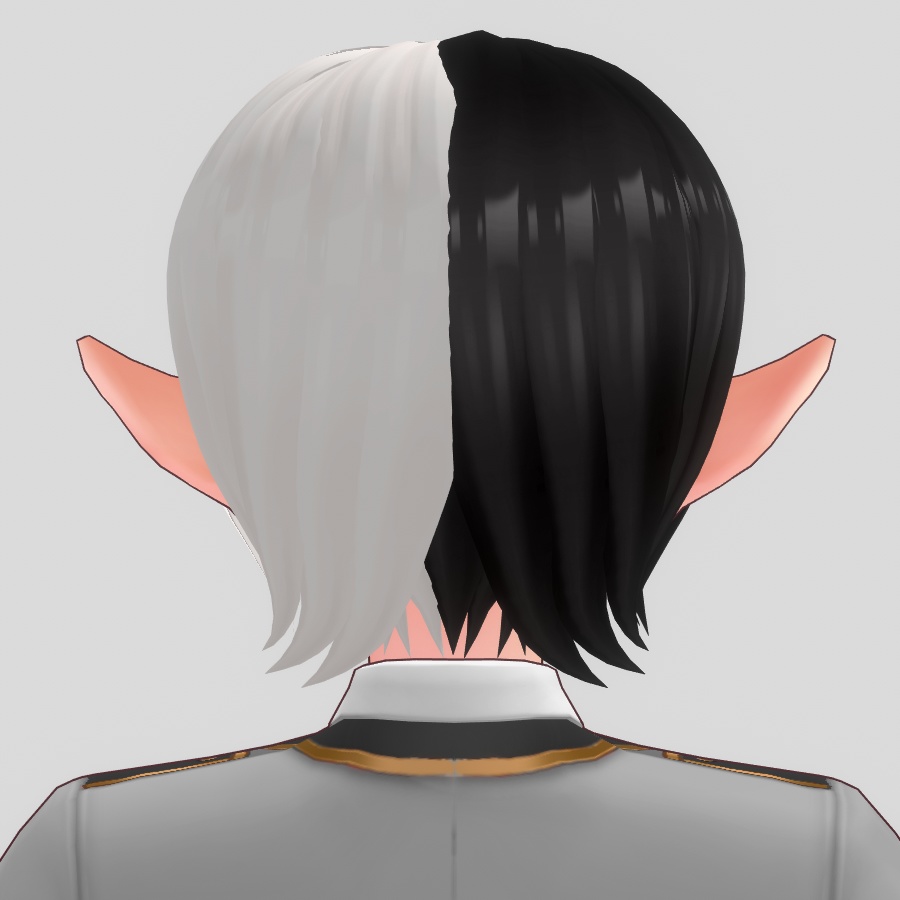 VROID short split-tone hair!