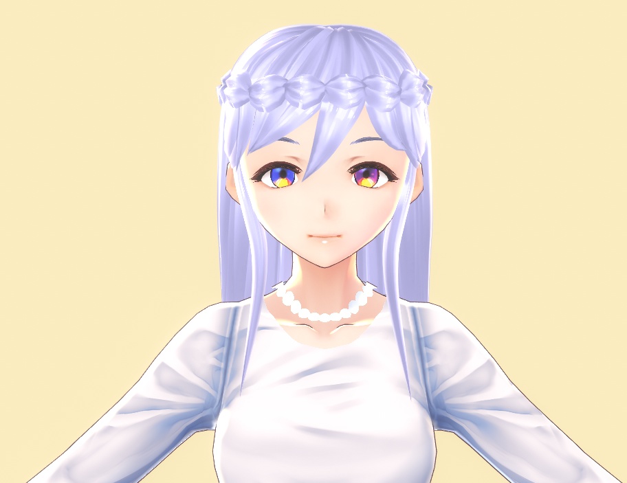VROID long braided princess hair preset!