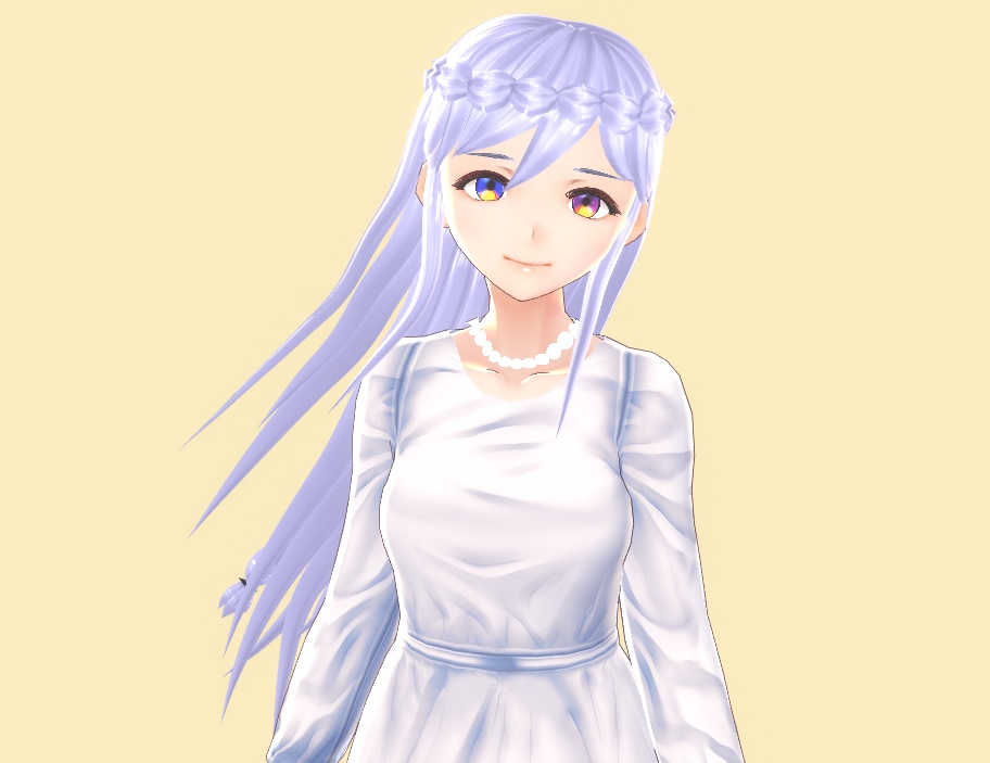 VROID long braided princess hair preset!