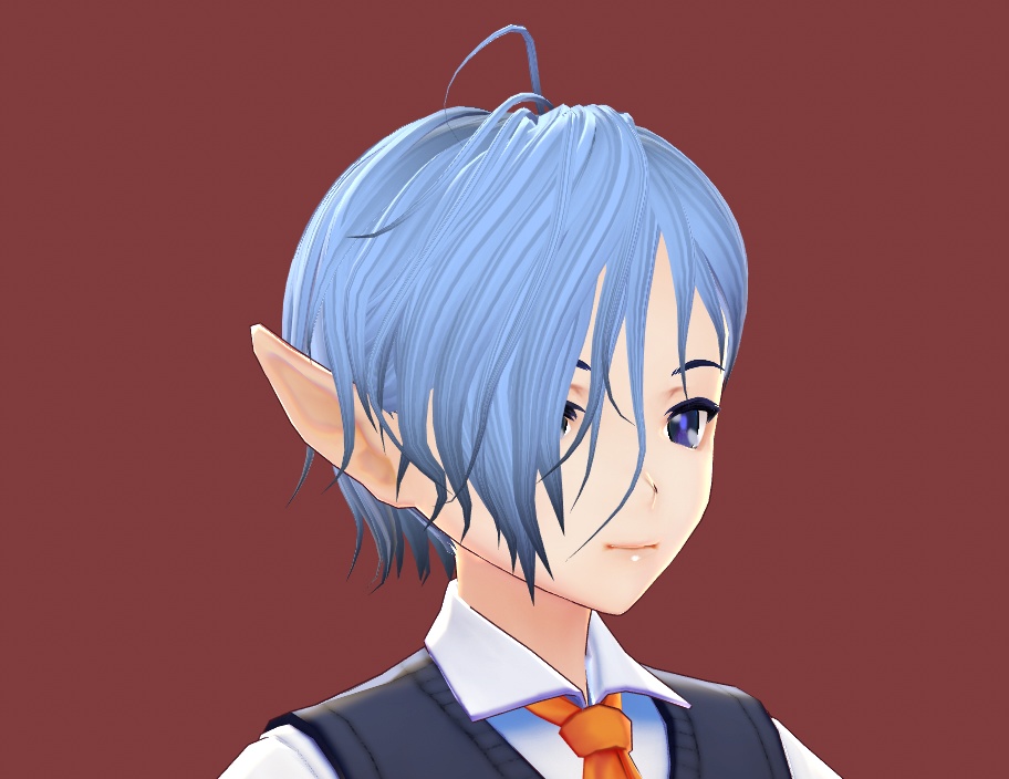 Short Messy Vroid Hair