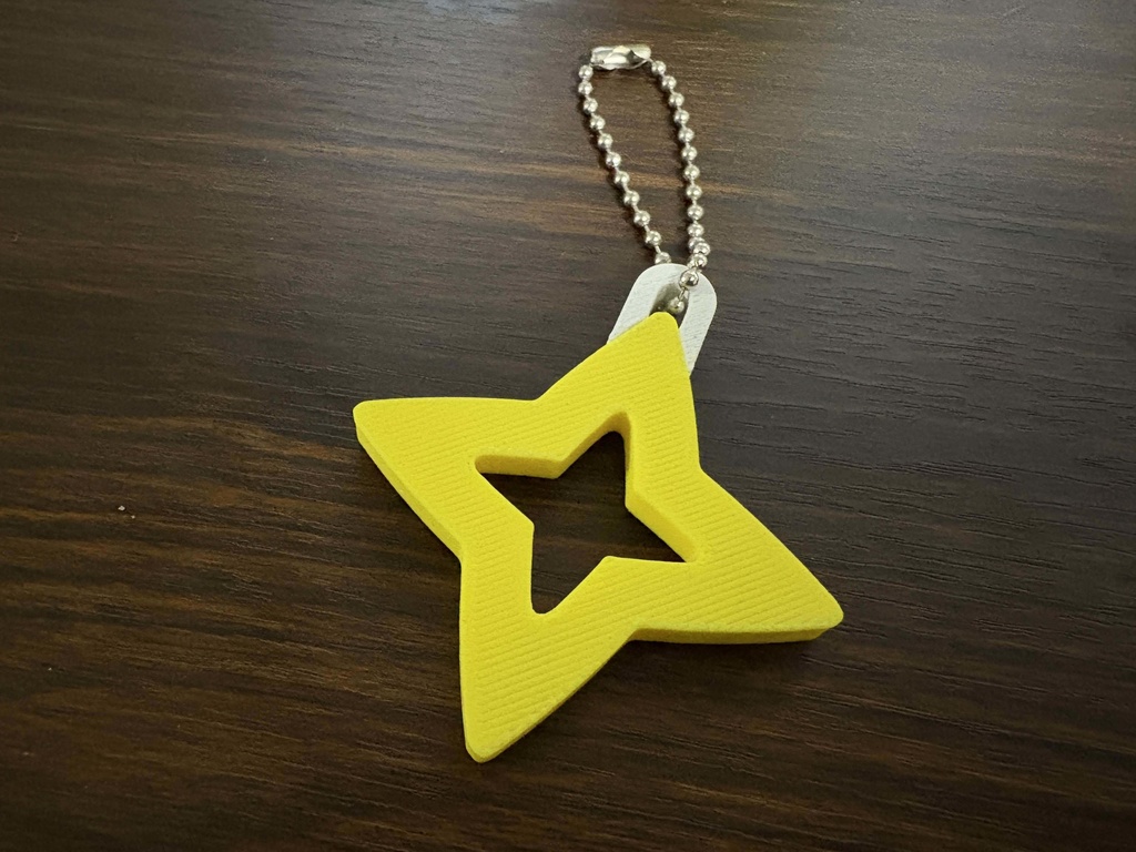 【非公式】天音かなた手裏剣キーホルダー[prototype]