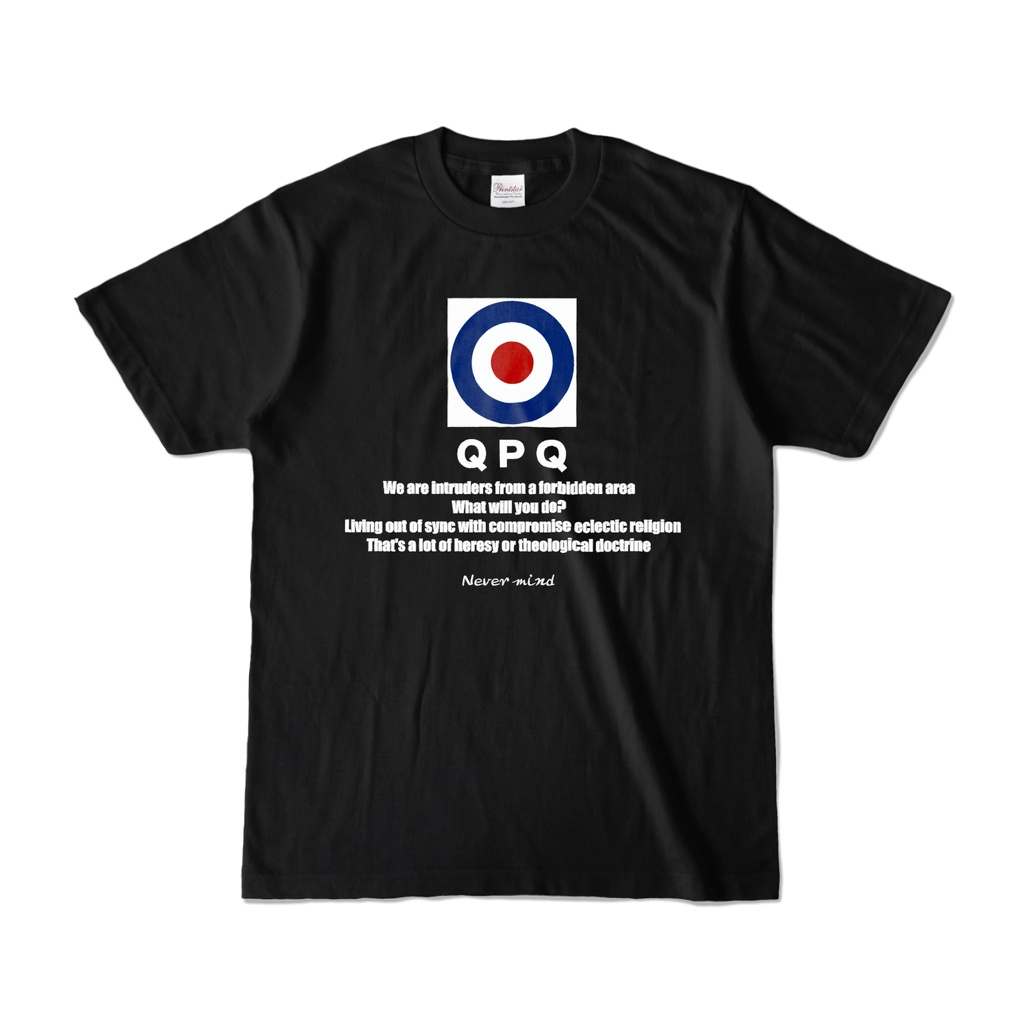 QPQターゲットTシャツ(黒)