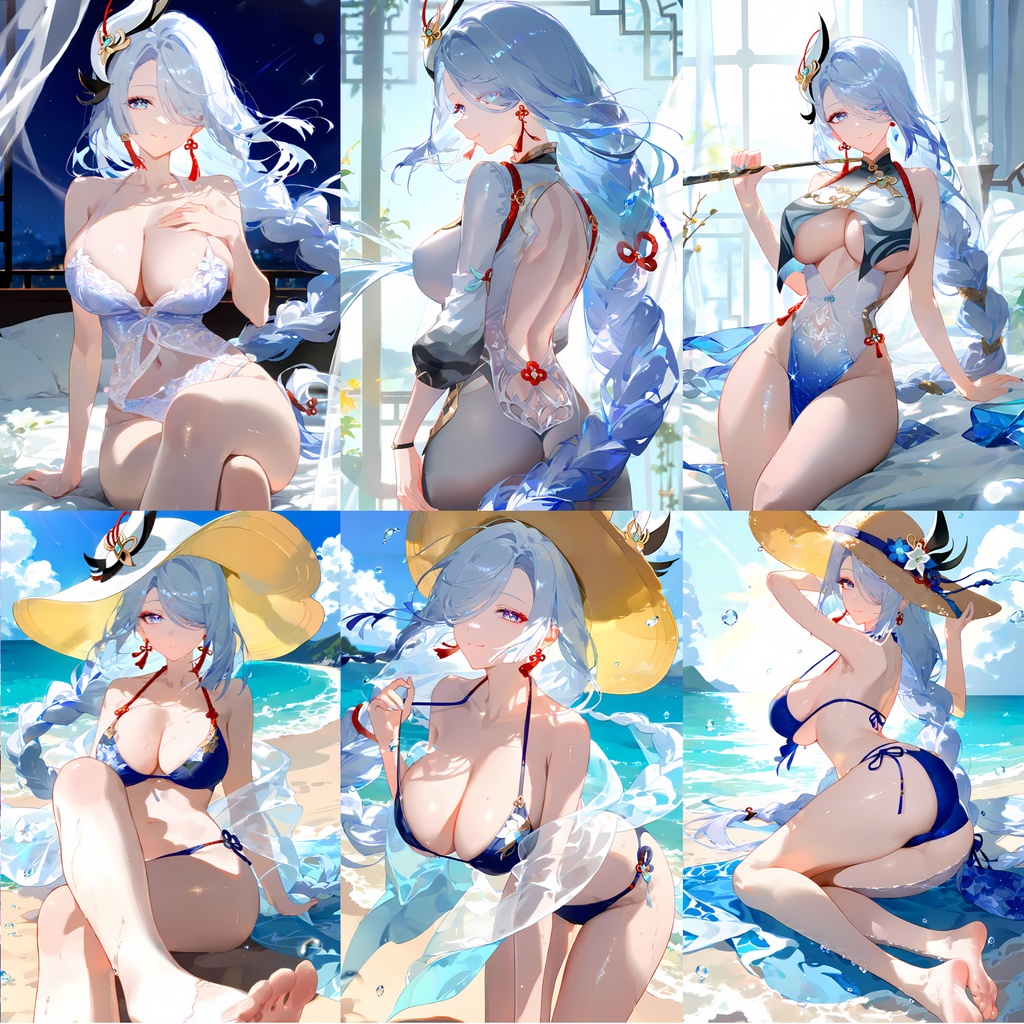 [37枚] 4K HD Shenhe Outfits Mix