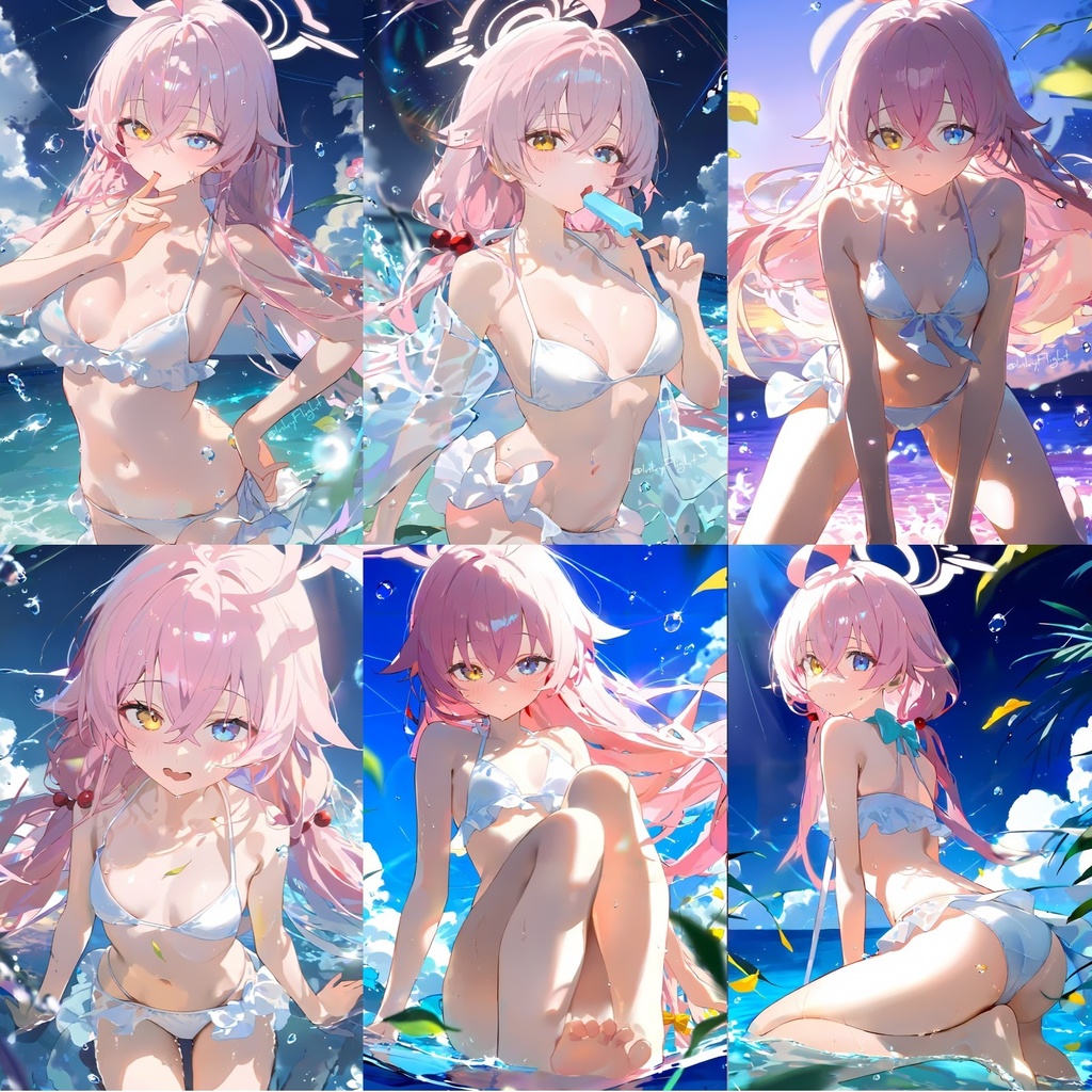 [23枚] 4K HD Takanashi Hoshino 小鳥遊ホシノSwimsuit