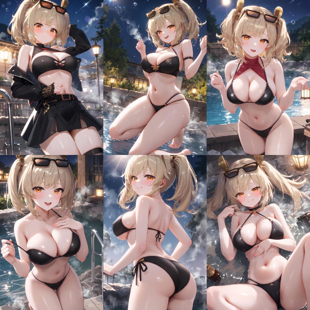 [34枚] 4K HD Burnice柏妮斯·怀特 hot spa swimsuit