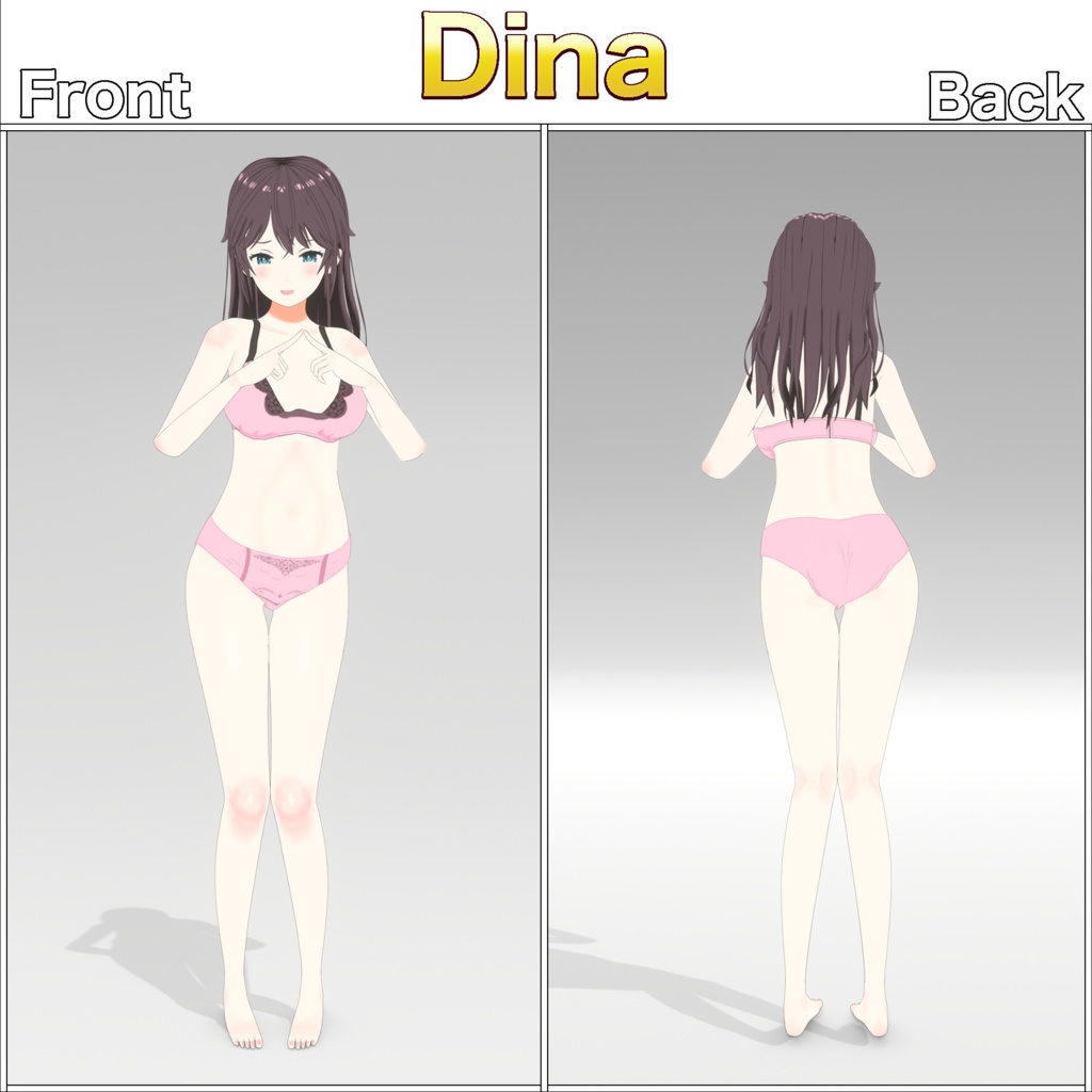 【オリジナル3Dモデル】ディーナ -Dina- v1.0