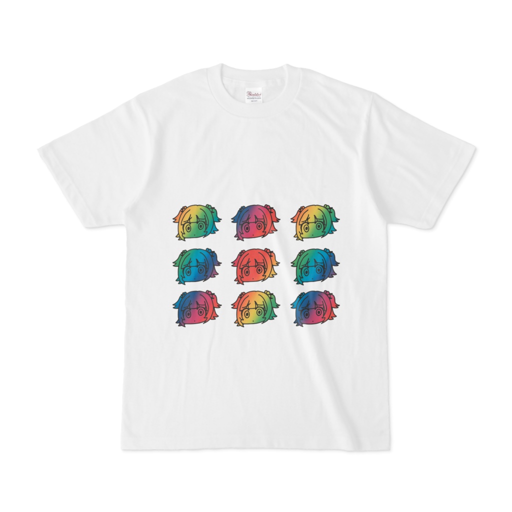 ふゆぅレインボーTシャツ白
