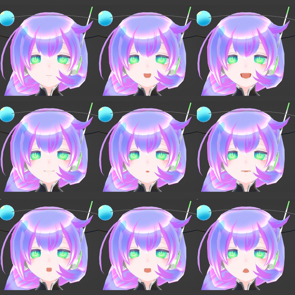 九州そら公式MMDモデル、VRM、VRChatアバター