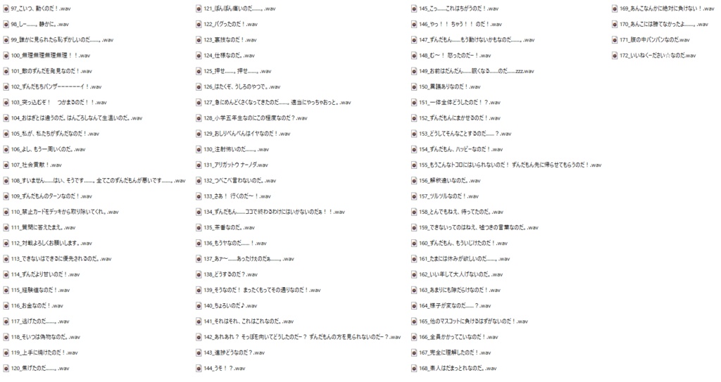 ずんだもん追加ボイス