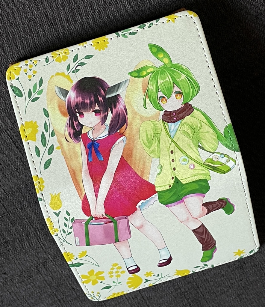 東北きりたん と ずんだもん いっしょにおでかけ 二つ折名刺入れ