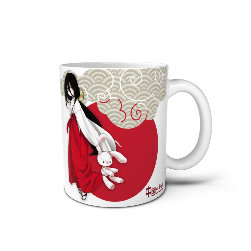 中国うさぎマグカップ