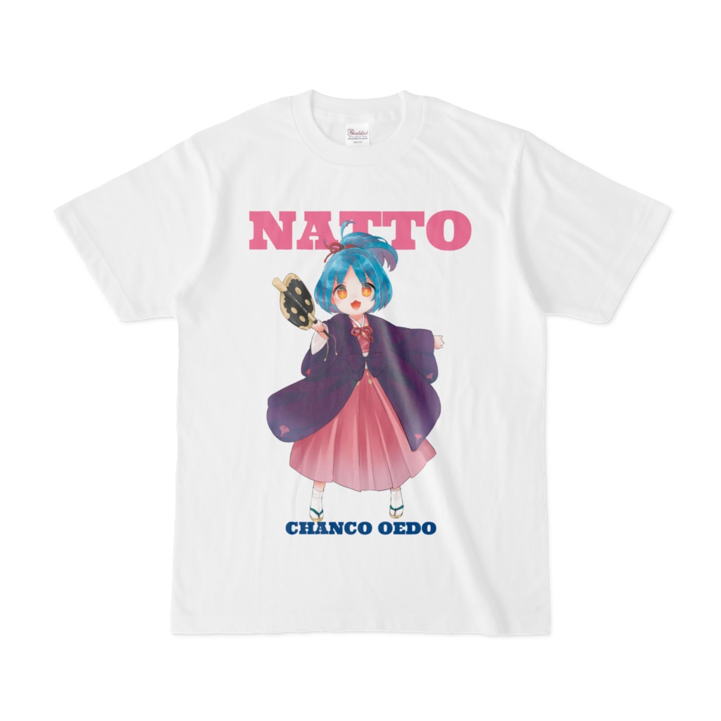 大江戸ちゃんこNATTO Tシャツ（白）S,M,L,XL