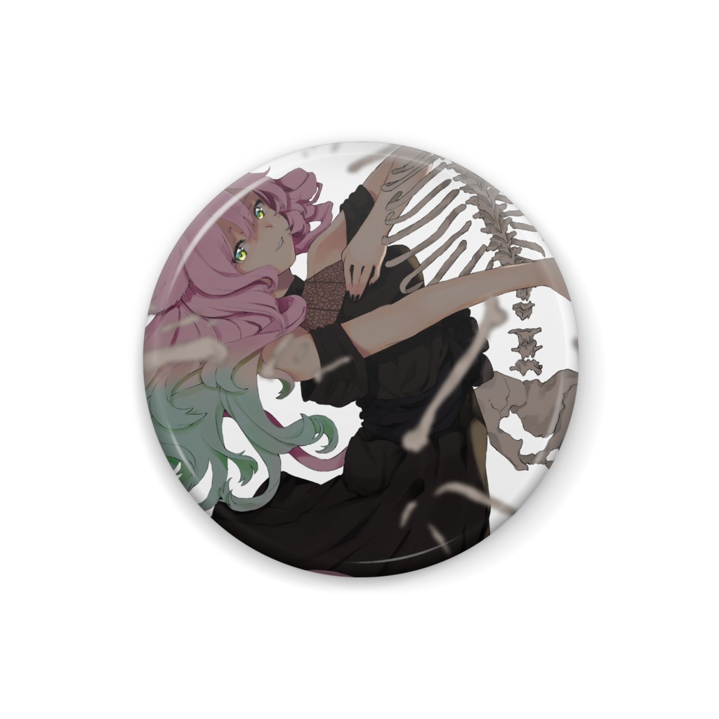 HISAKU GOODS -春- 缶バッジ 乙女01
