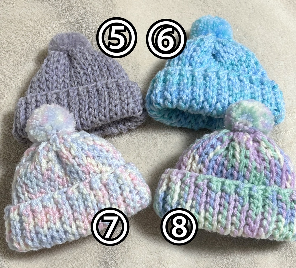 ポンポン付きニット帽vol.2