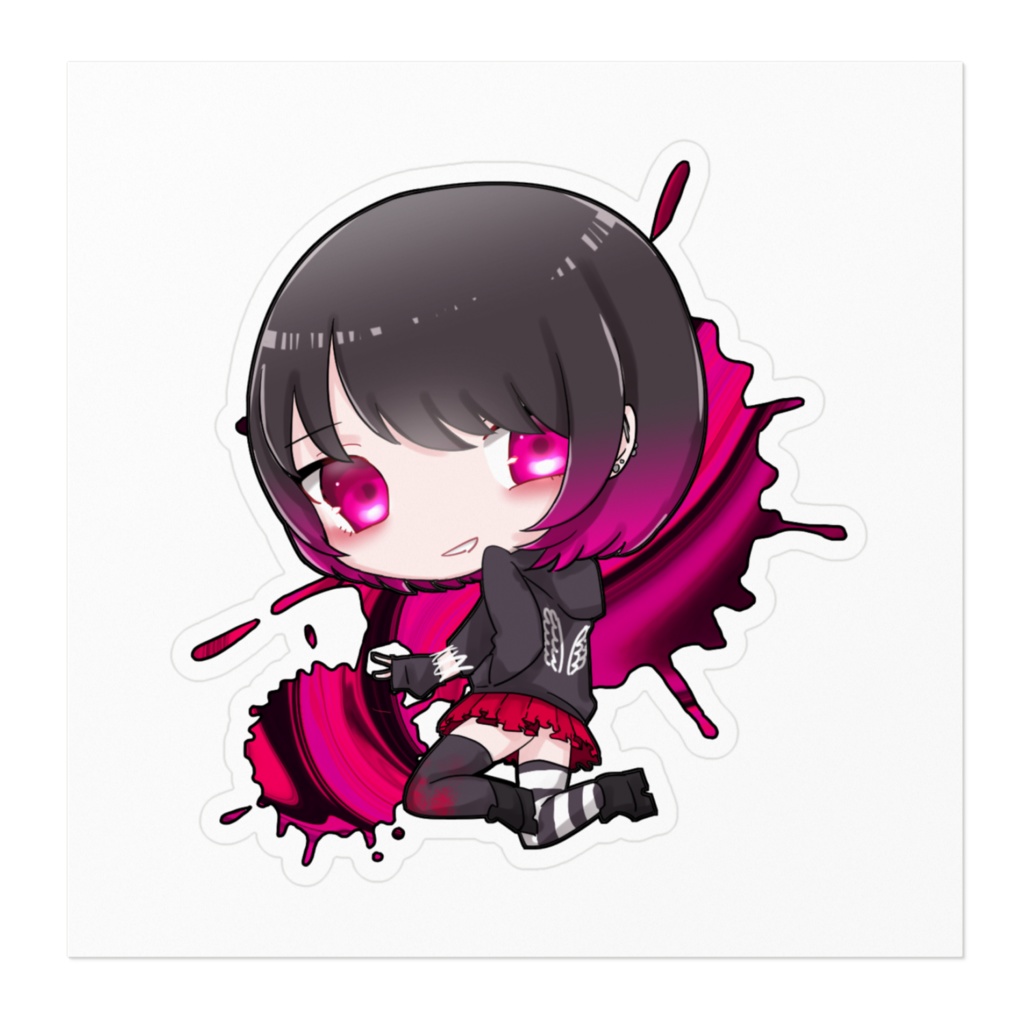 北千住千洋デフォルメキャラステッカー(PixivFactory製)